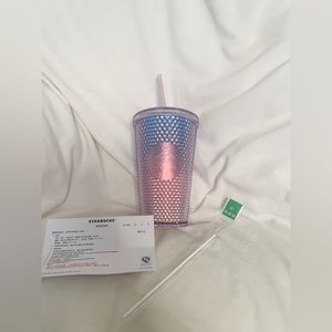 Starbucks China Aurora Cotton Candy Purple Gradient Studded Tumbler Grande 16oz